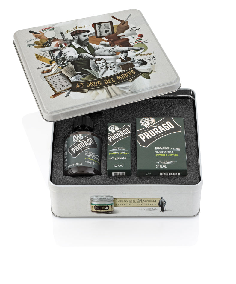 Proraso Beard Care Tin: Cypress and Vetyver